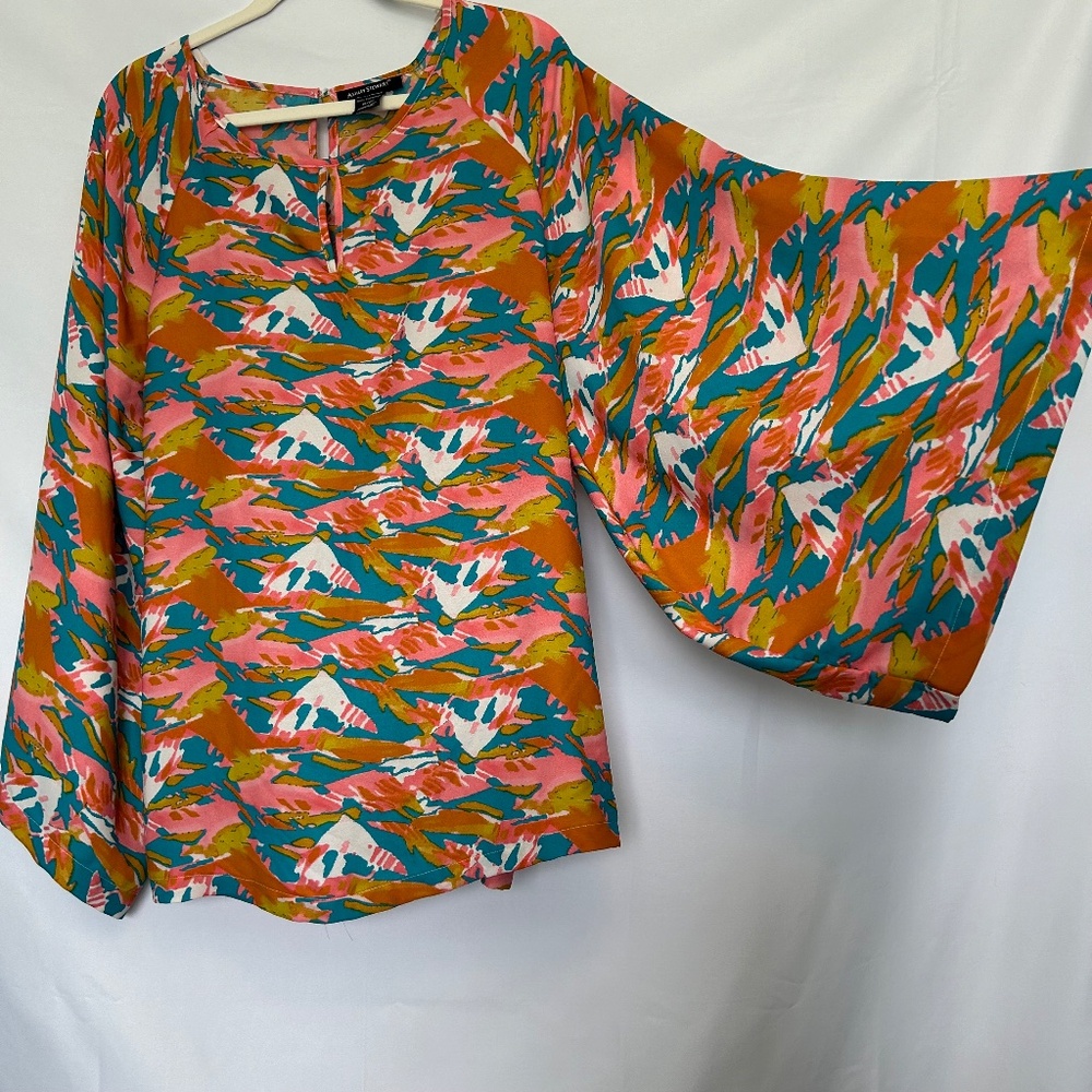 Ashley Stewart Abstract Patterned Multicolored Bl… - image 3